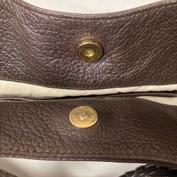 Michael Kors Woodside Braid Handle Tote Brown Pebbled Leather With Dustbag - Picture 13 of 16